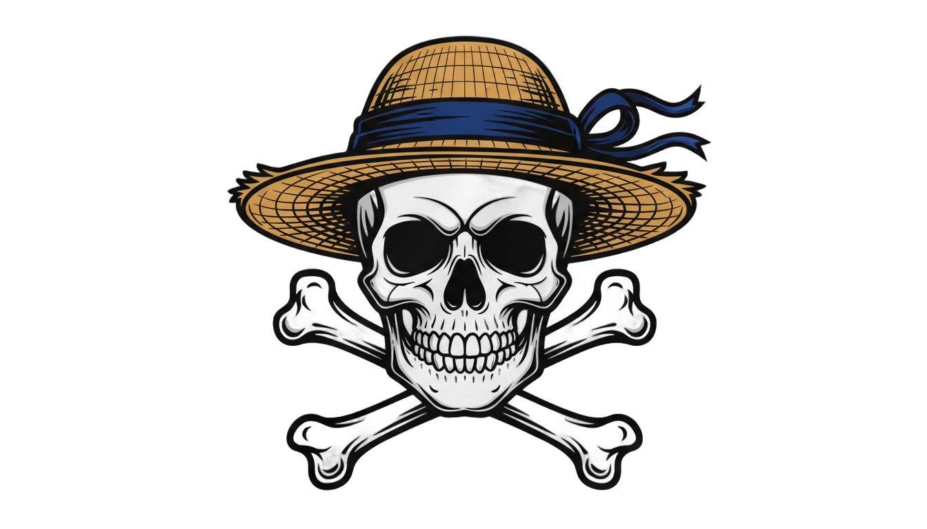 straw hat jolly roger png PNG transparent background