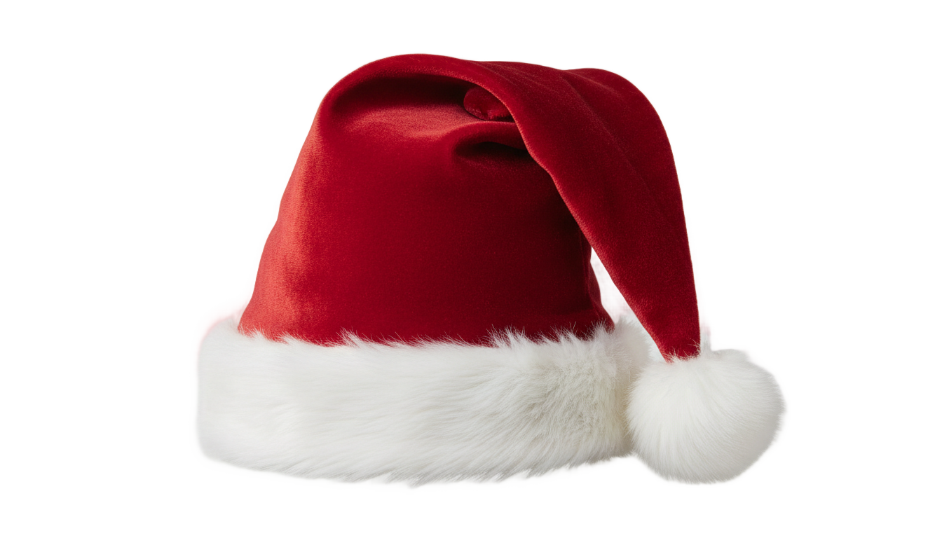 realistic santa hat png PNG transparent background