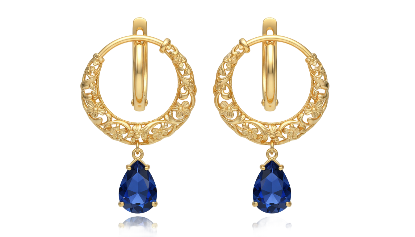 png gold earrings designs PNG transparent background