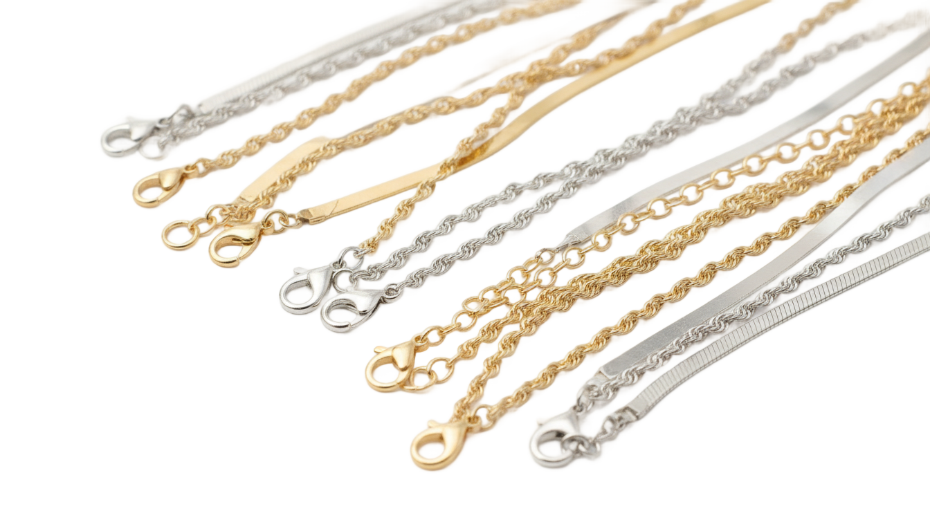 necklace chains png PNG transparent background