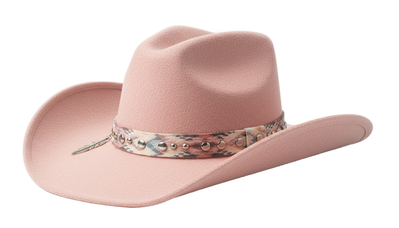 pink cowboy hat png PNG transparent background