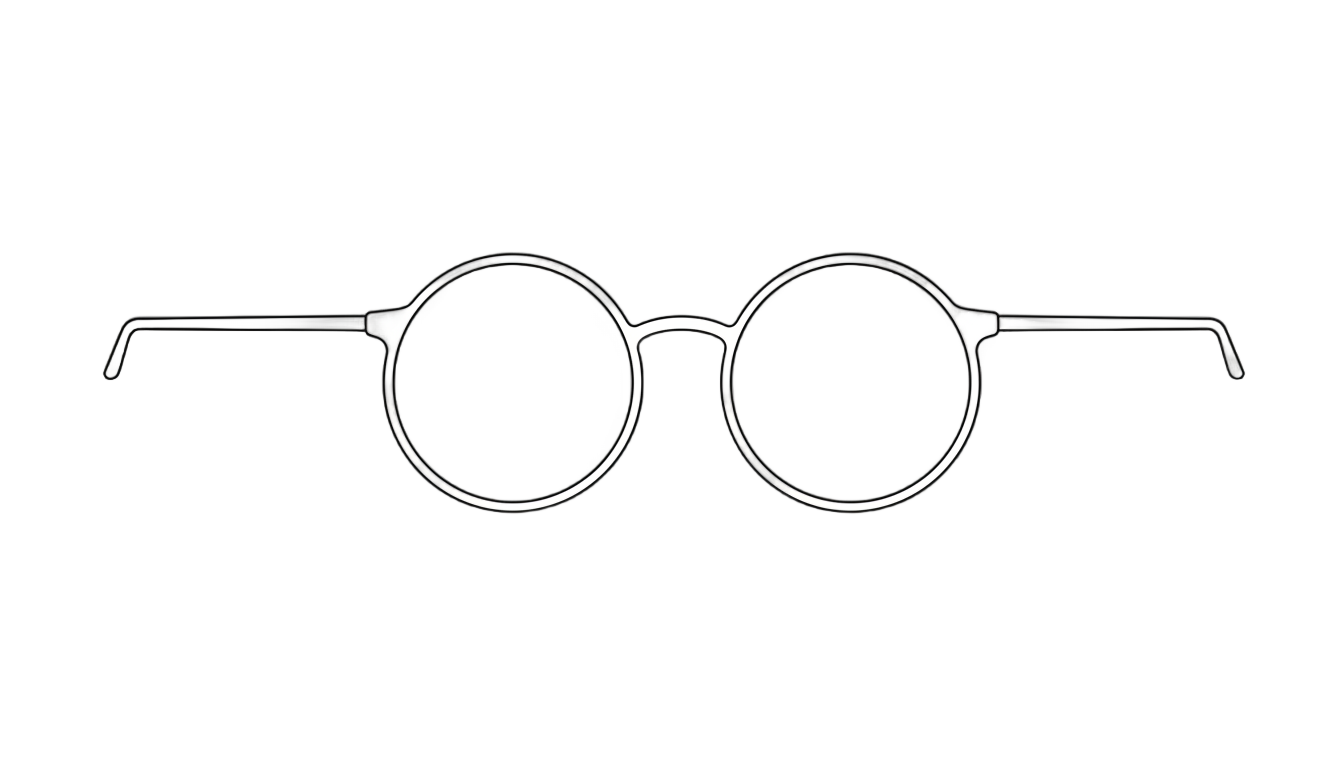 glasses outline png PNG transparent background