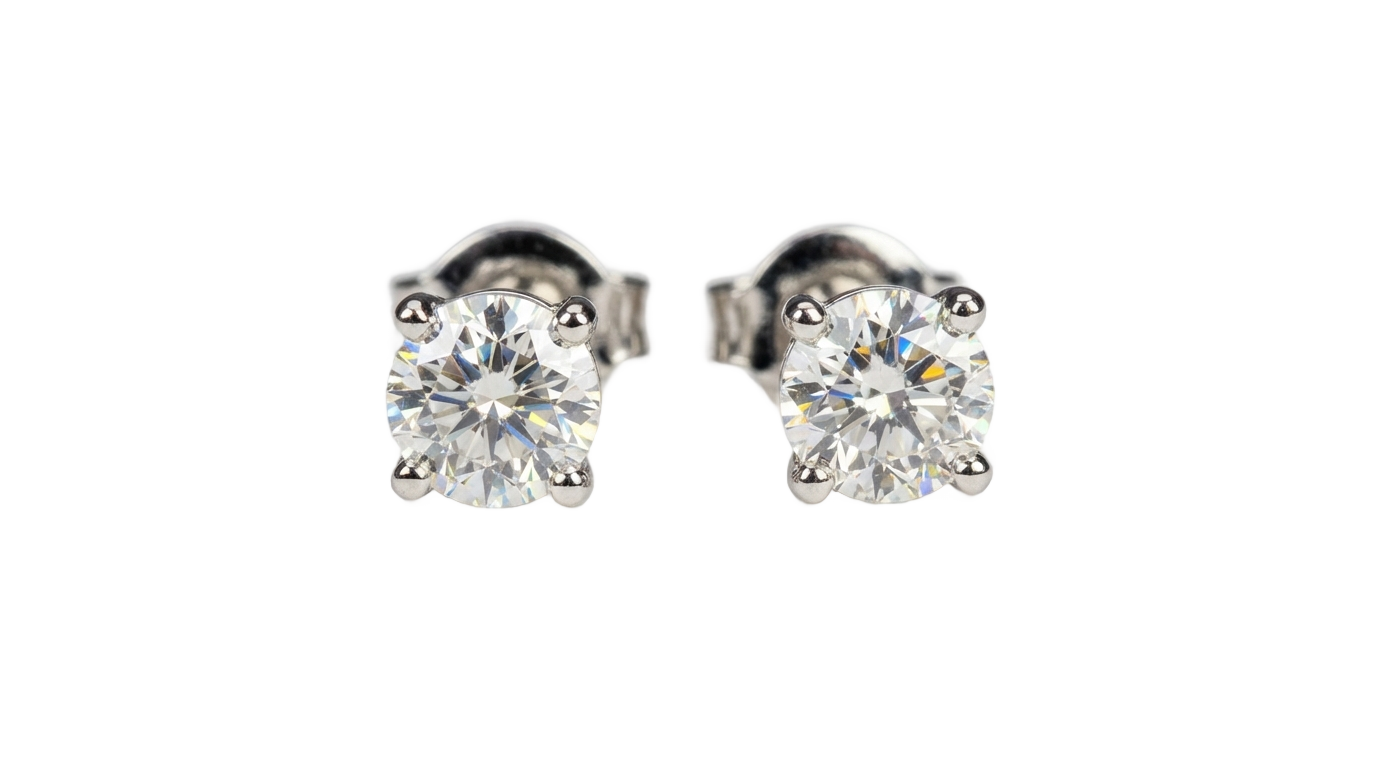 real diamond earrings png PNG transparent background