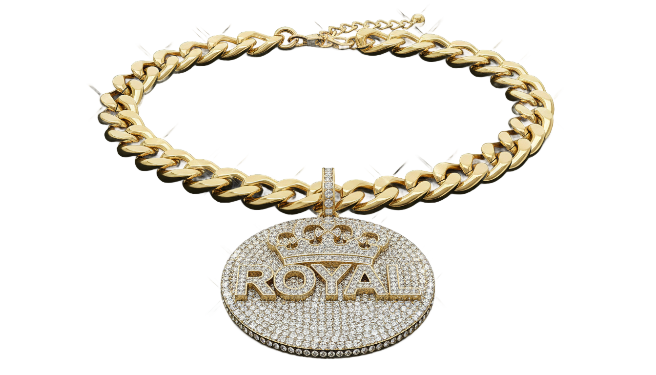 hip hop necklace png PNG transparent background