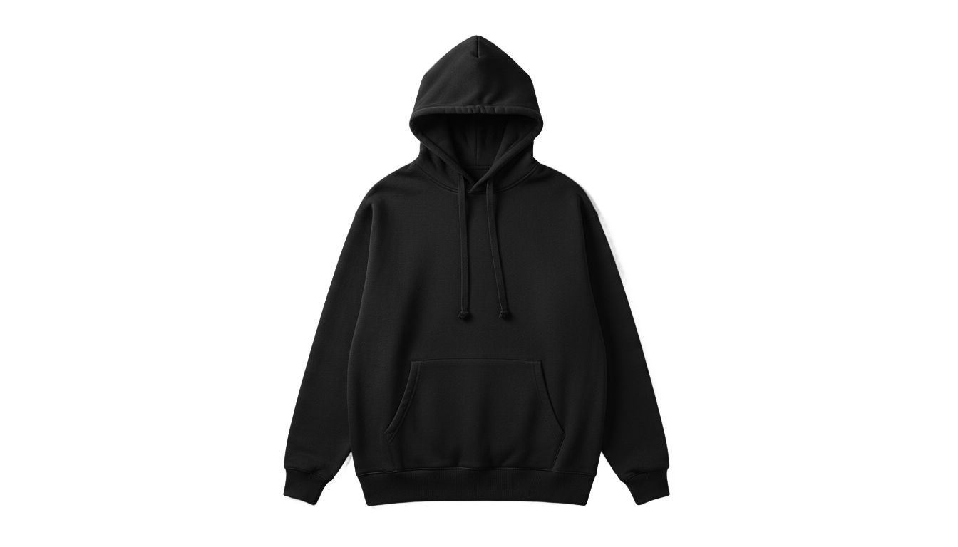 hoodie polos hitam png PNG transparent background