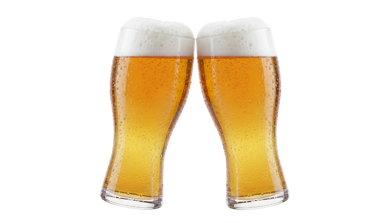 beer glasses png PNG transparent background