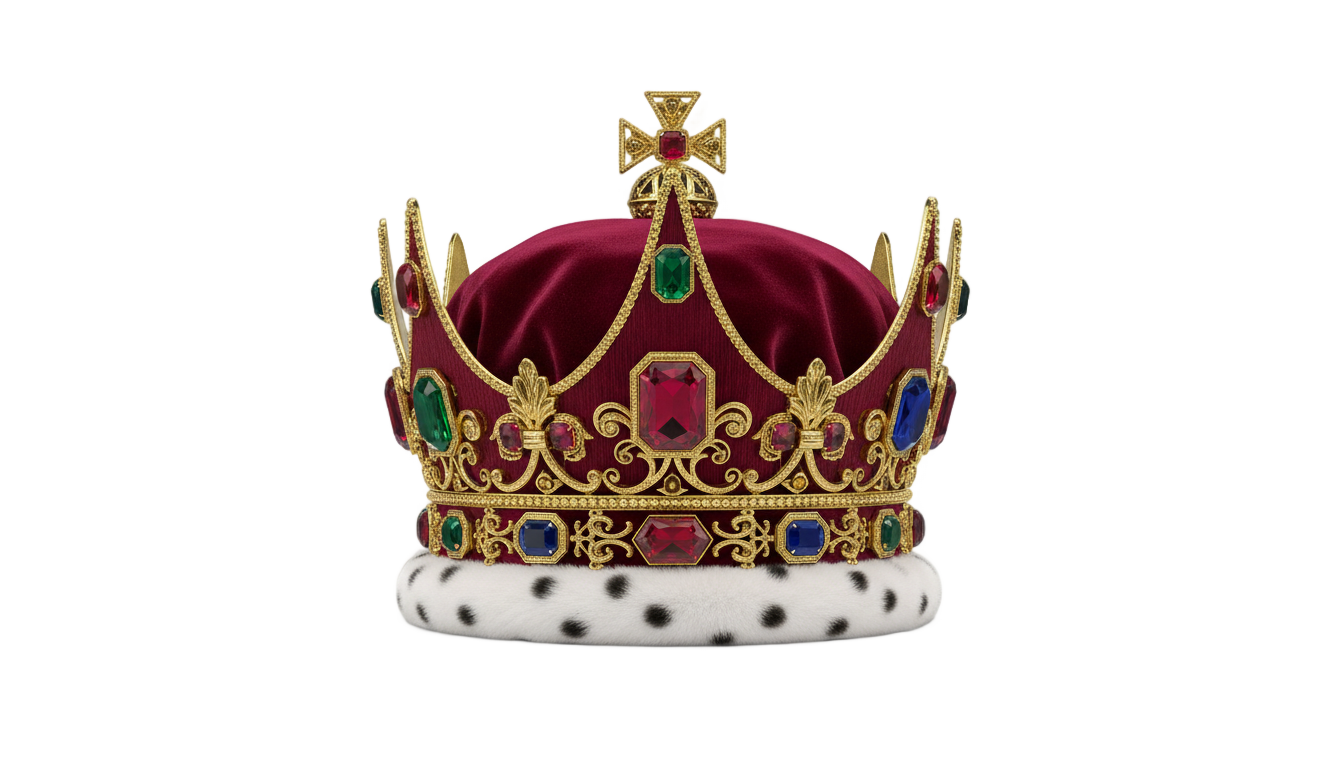 red crown png PNG transparent background