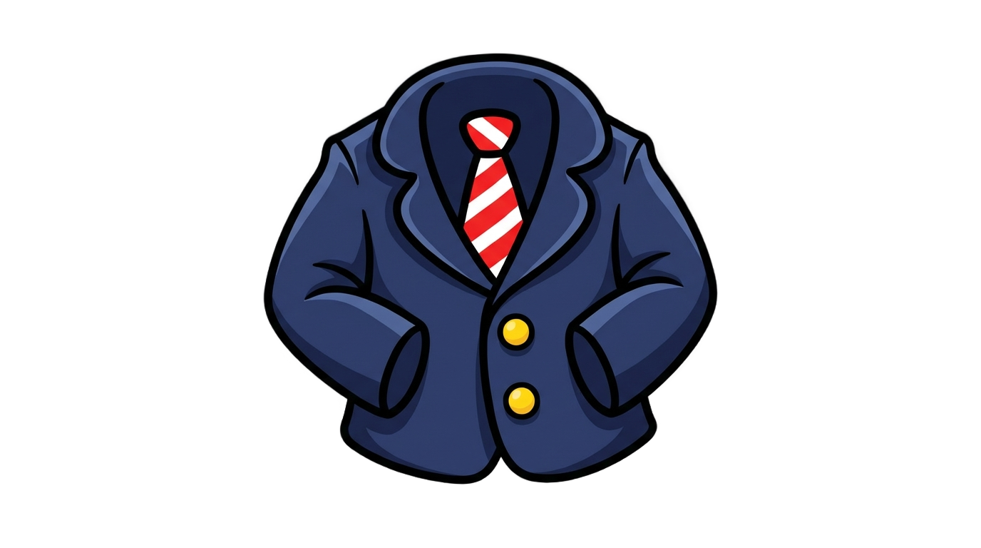 cartoon suit and tie png PNG transparent background