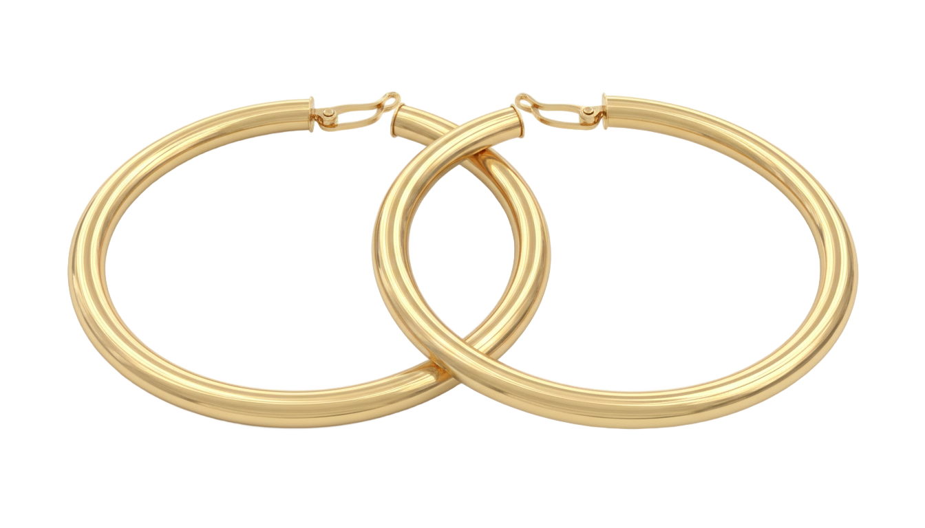 hoop earrings png PNG transparent background