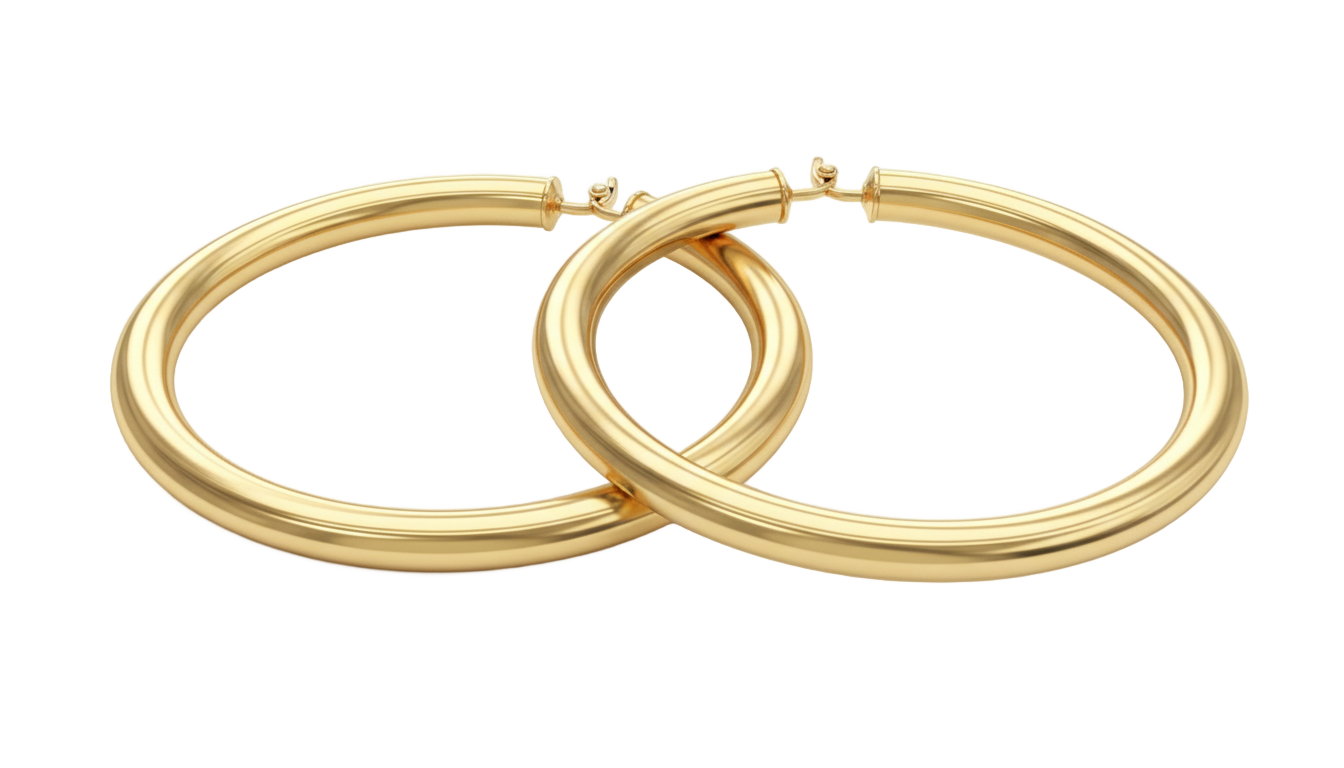 hoop earrings png PNG transparent background