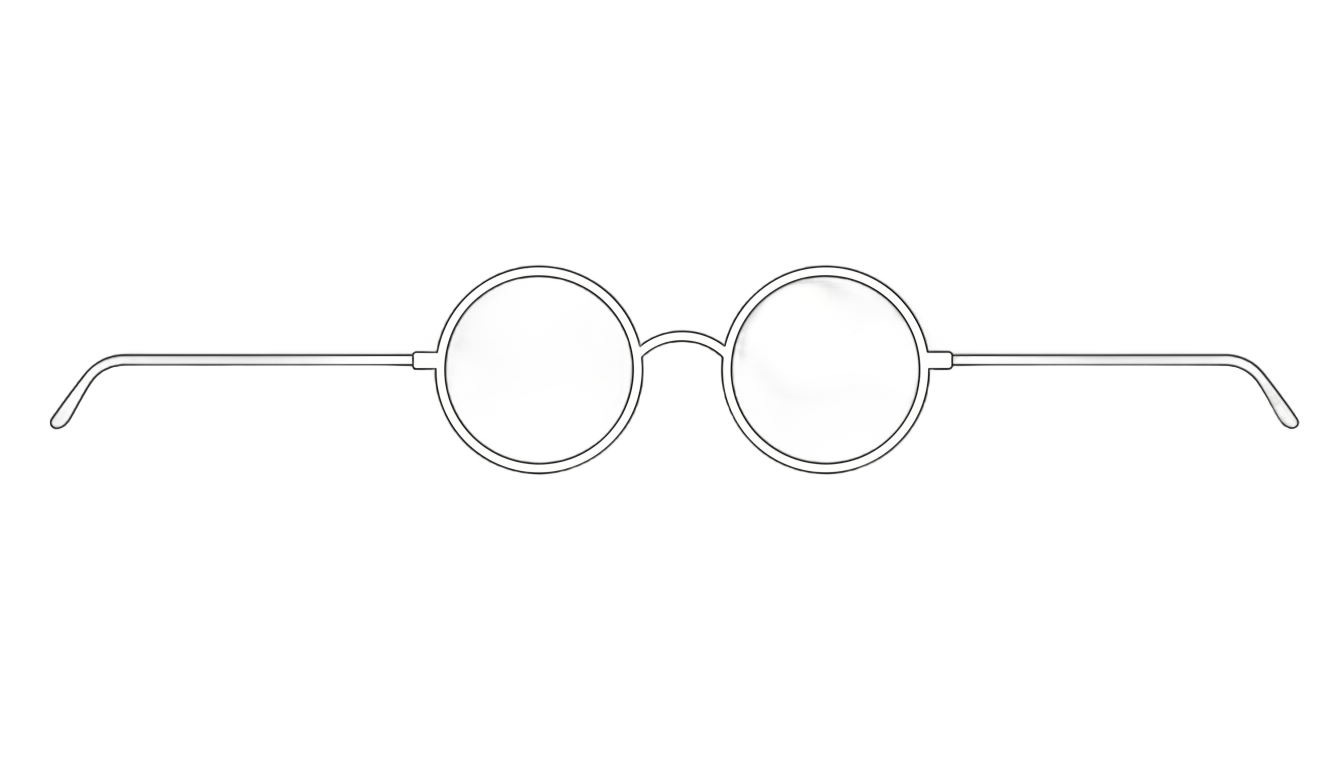 glasses outline png PNG transparent background