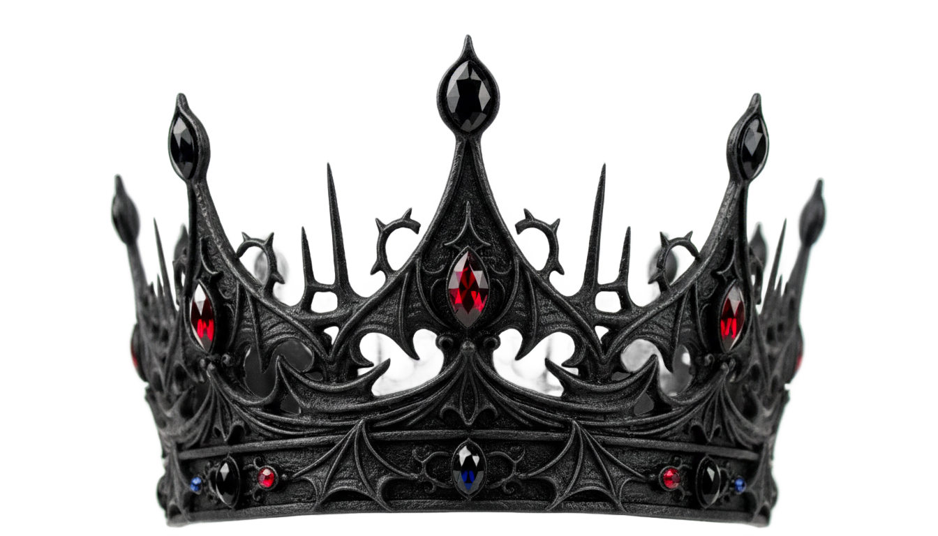black crown png PNG transparent background