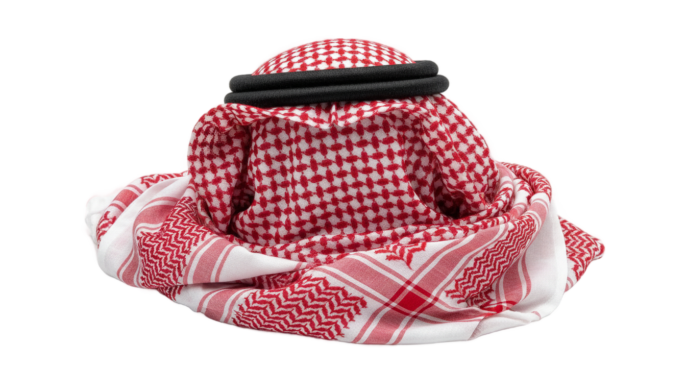 arab head scarf png PNG transparent background