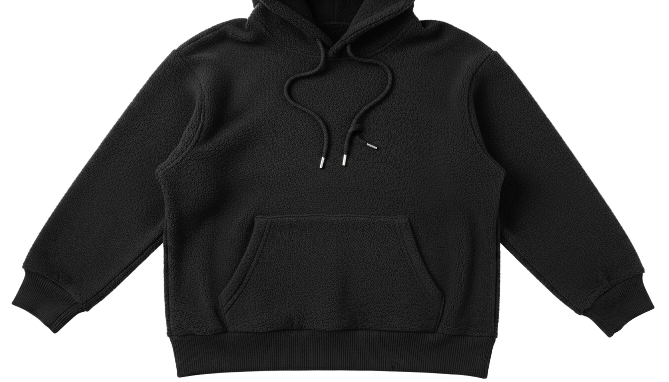 black hoodie front png PNG transparent background