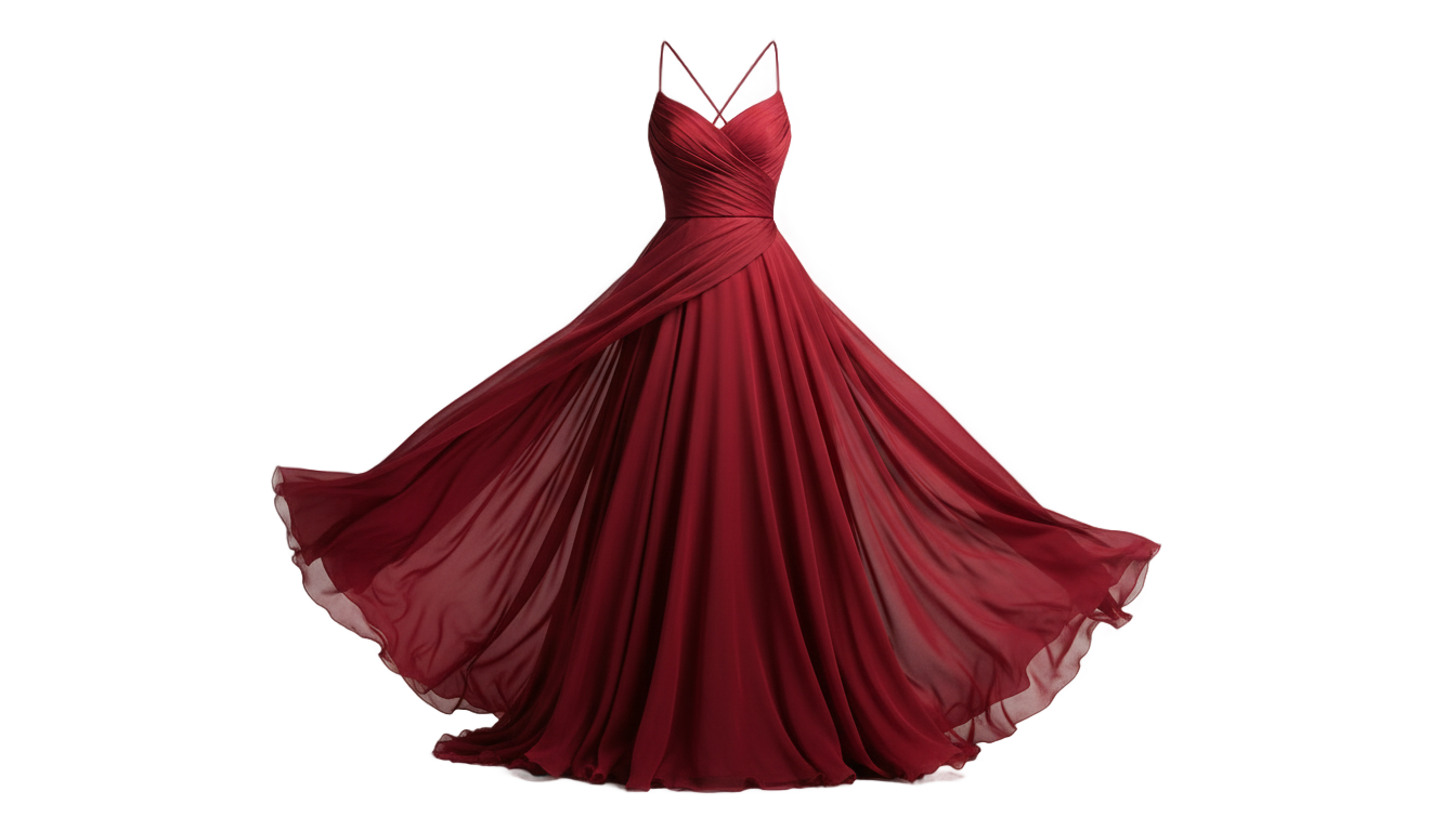 red dress png PNG transparent background