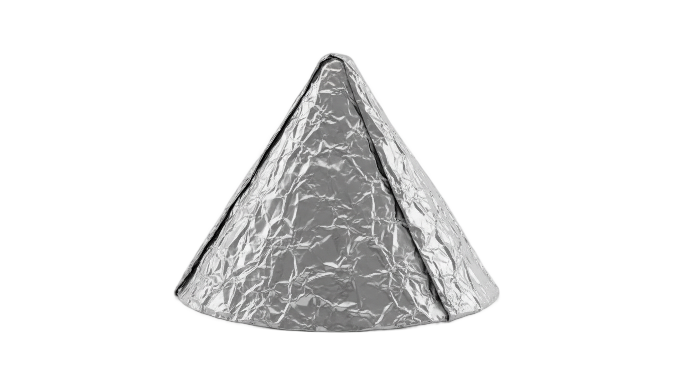 tin foil hat png PNG transparent background