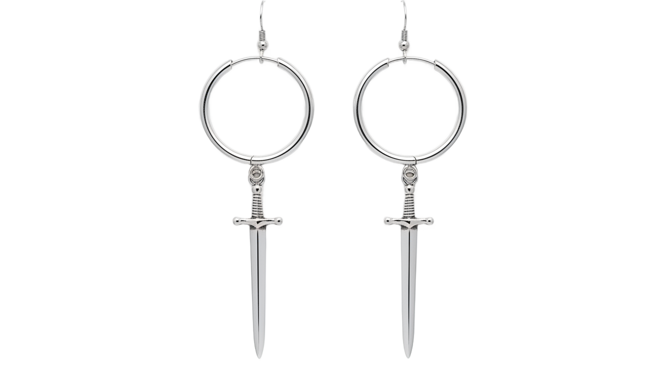 polnareff earrings png PNG transparent background