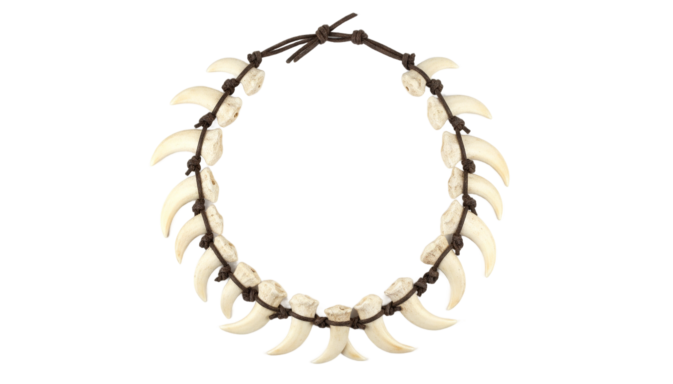 bone necklace png PNG transparent background