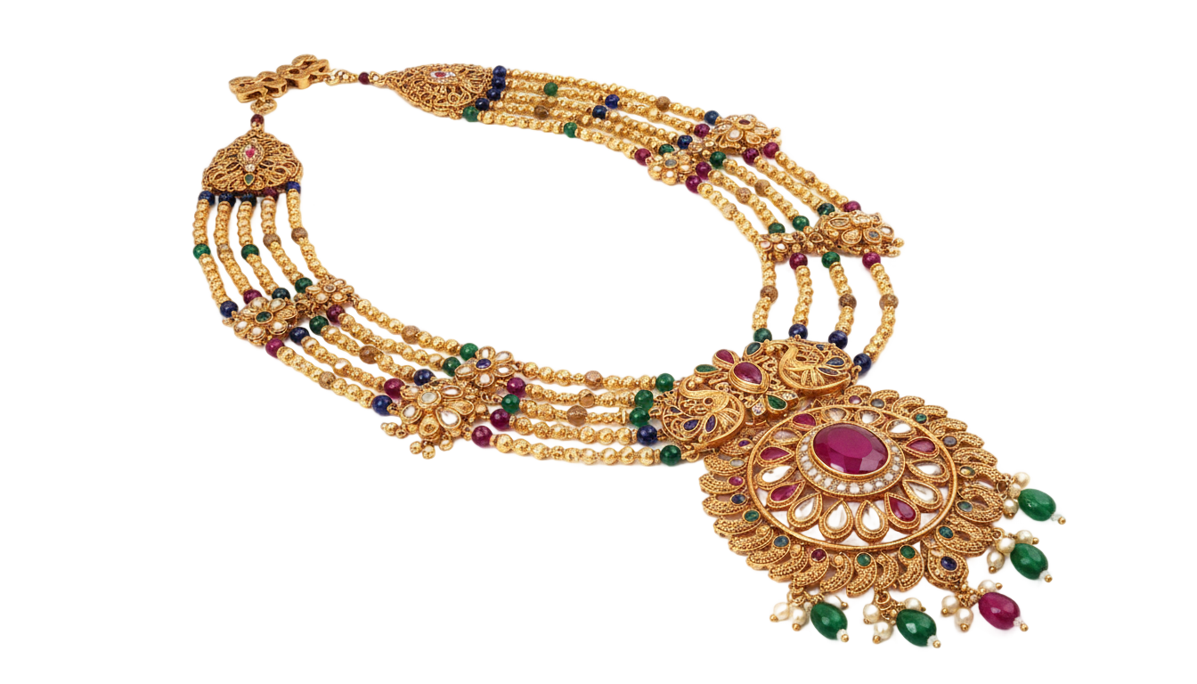 indian necklace png PNG transparent background