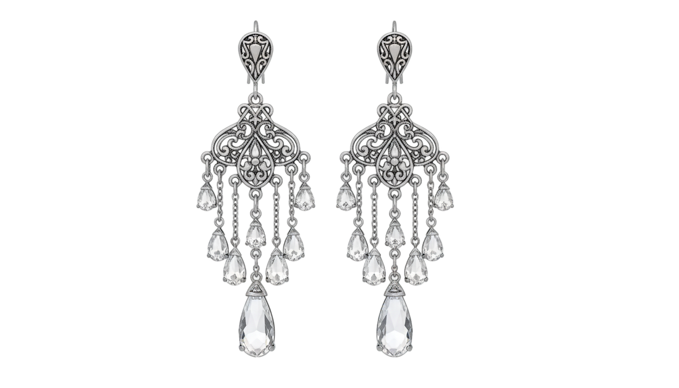 fancy earrings png PNG transparent background