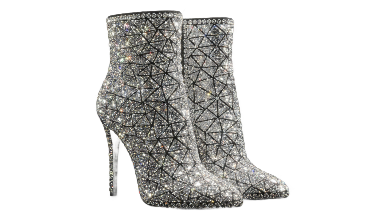 diamond boots png PNG transparent background