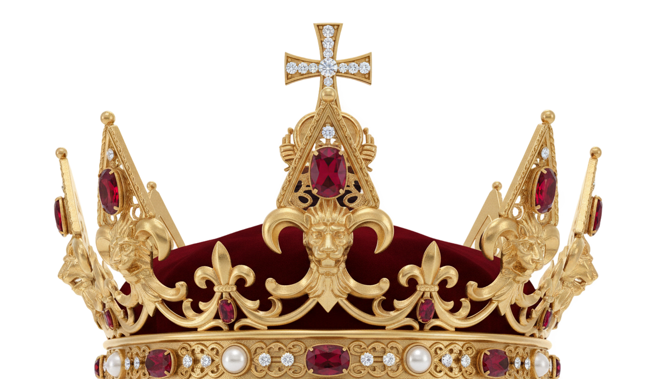 medieval crown png PNG transparent background