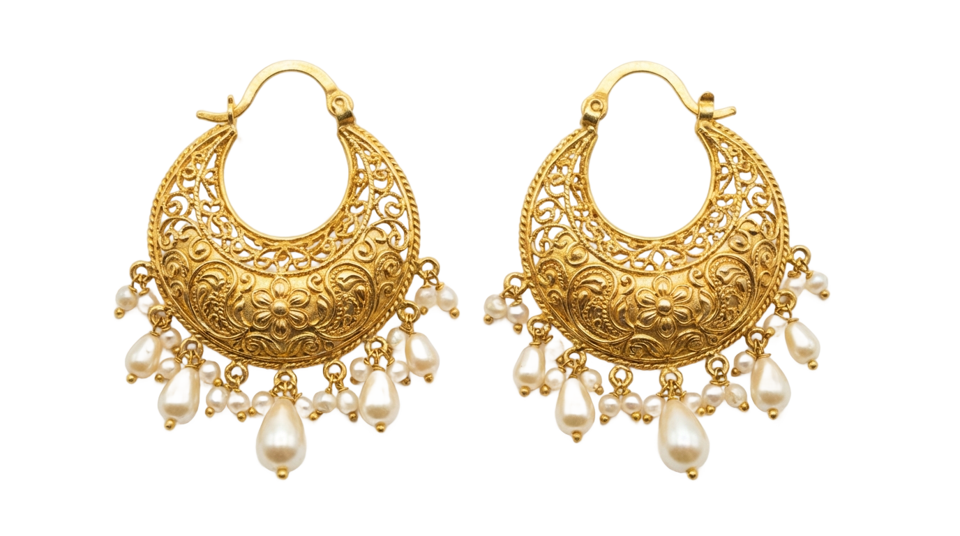 png chandbali earrings PNG transparent background
