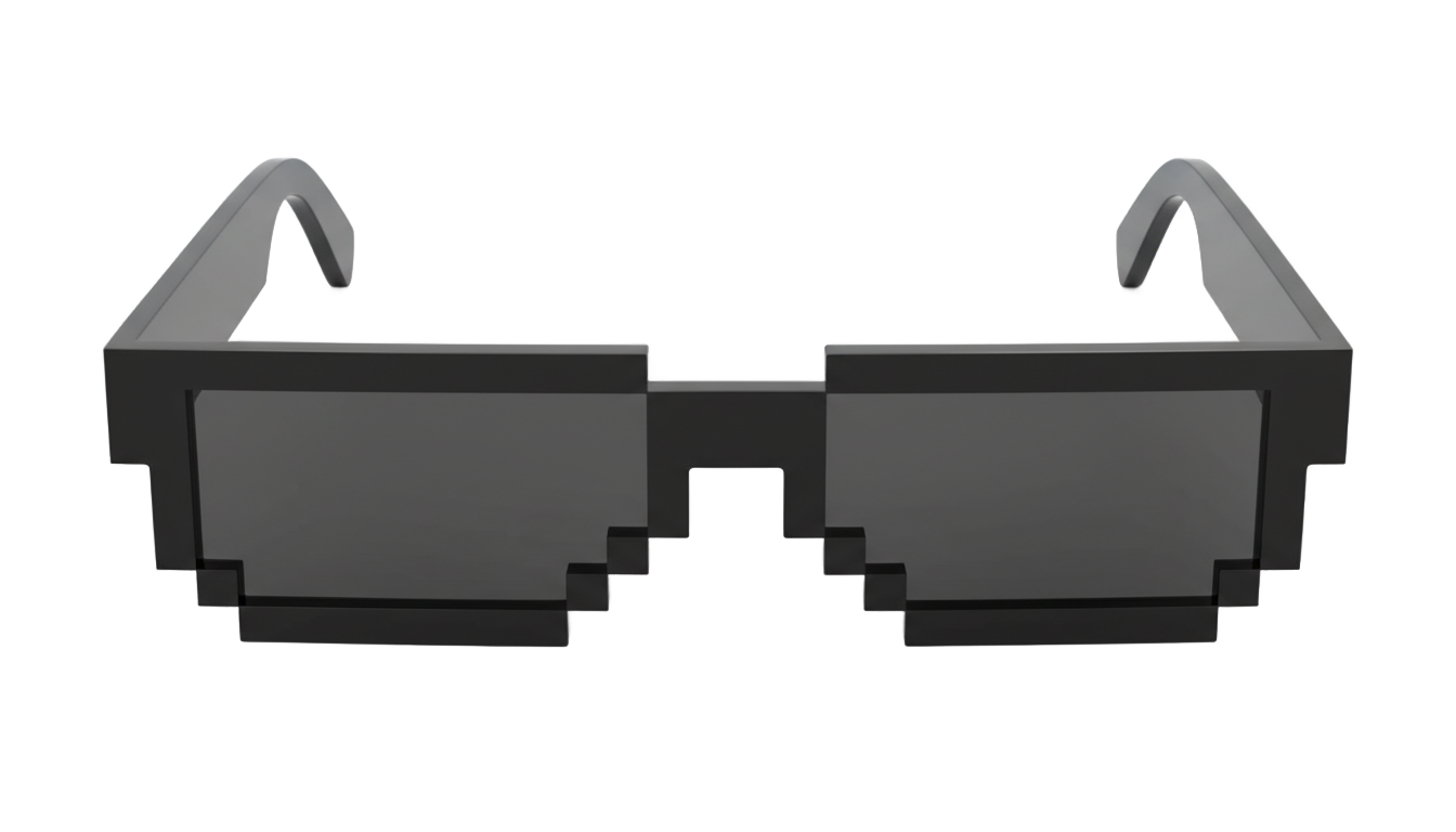 meme glasses png PNG transparent background