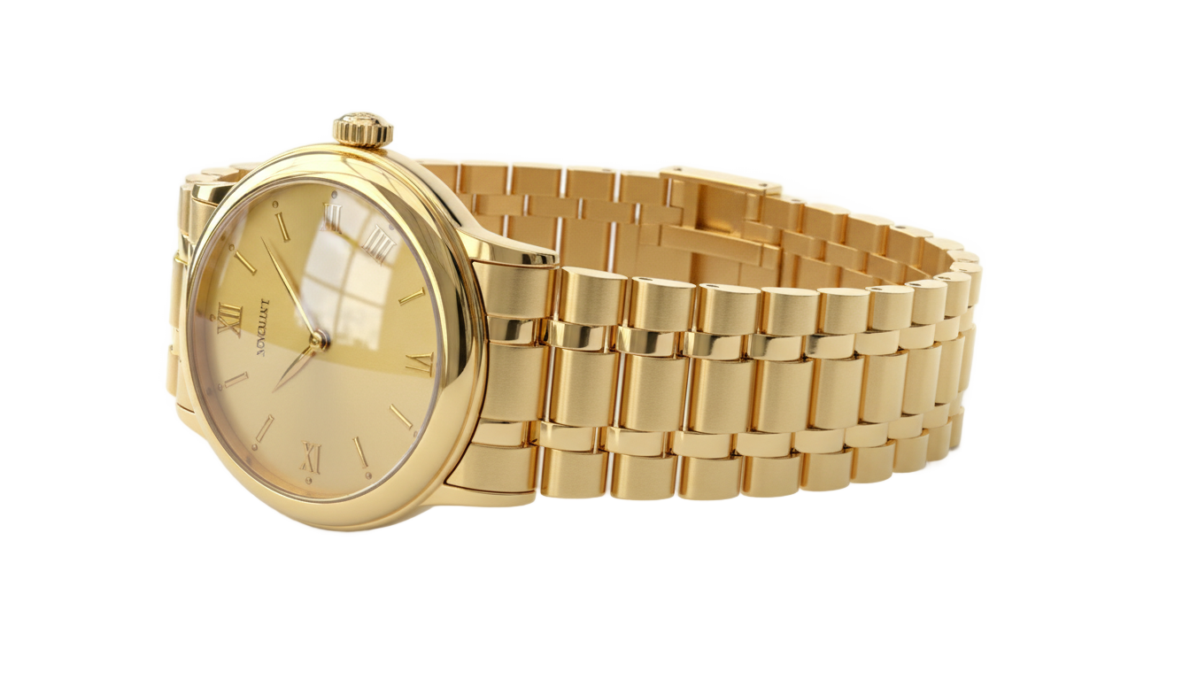 golden watch png PNG transparent background