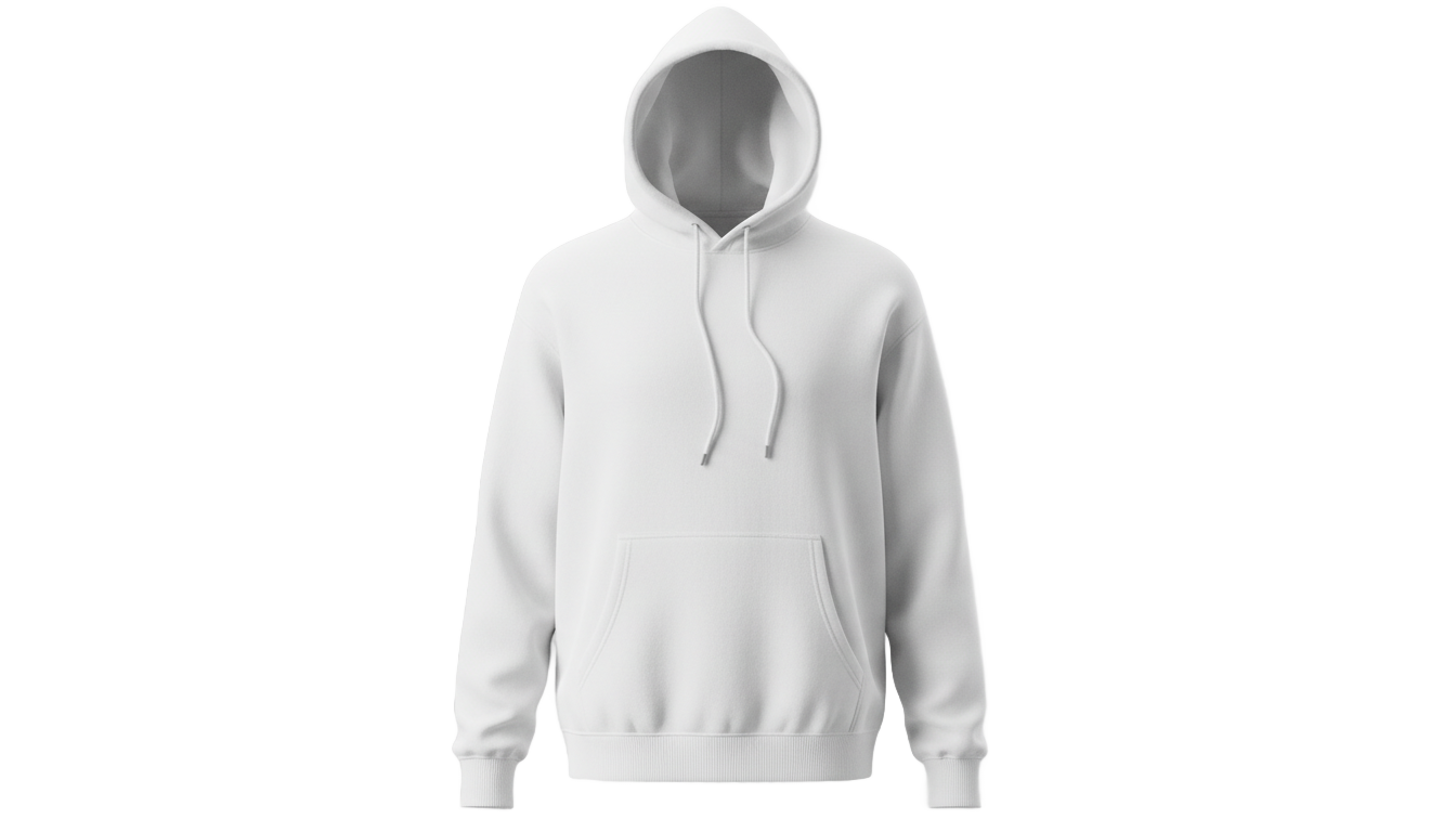 plain white hoodie png PNG transparent background