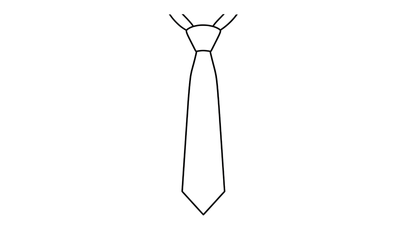 tie outline png PNG transparent background