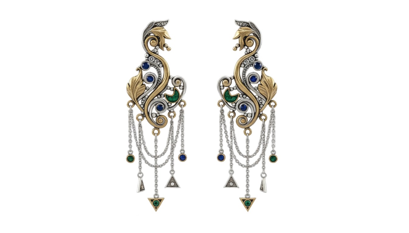 png earrings design PNG transparent background