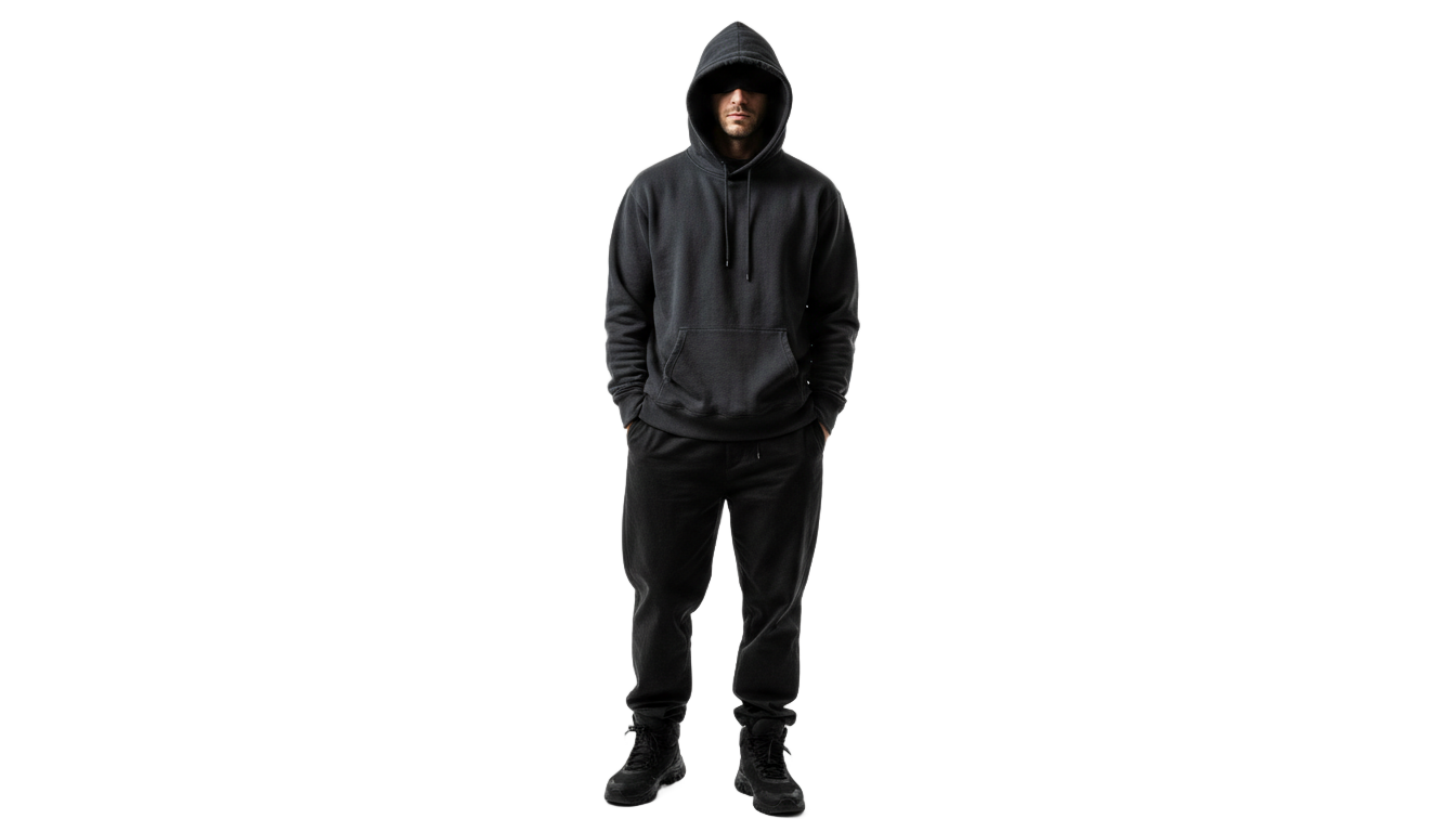 man with hoodie png PNG transparent background