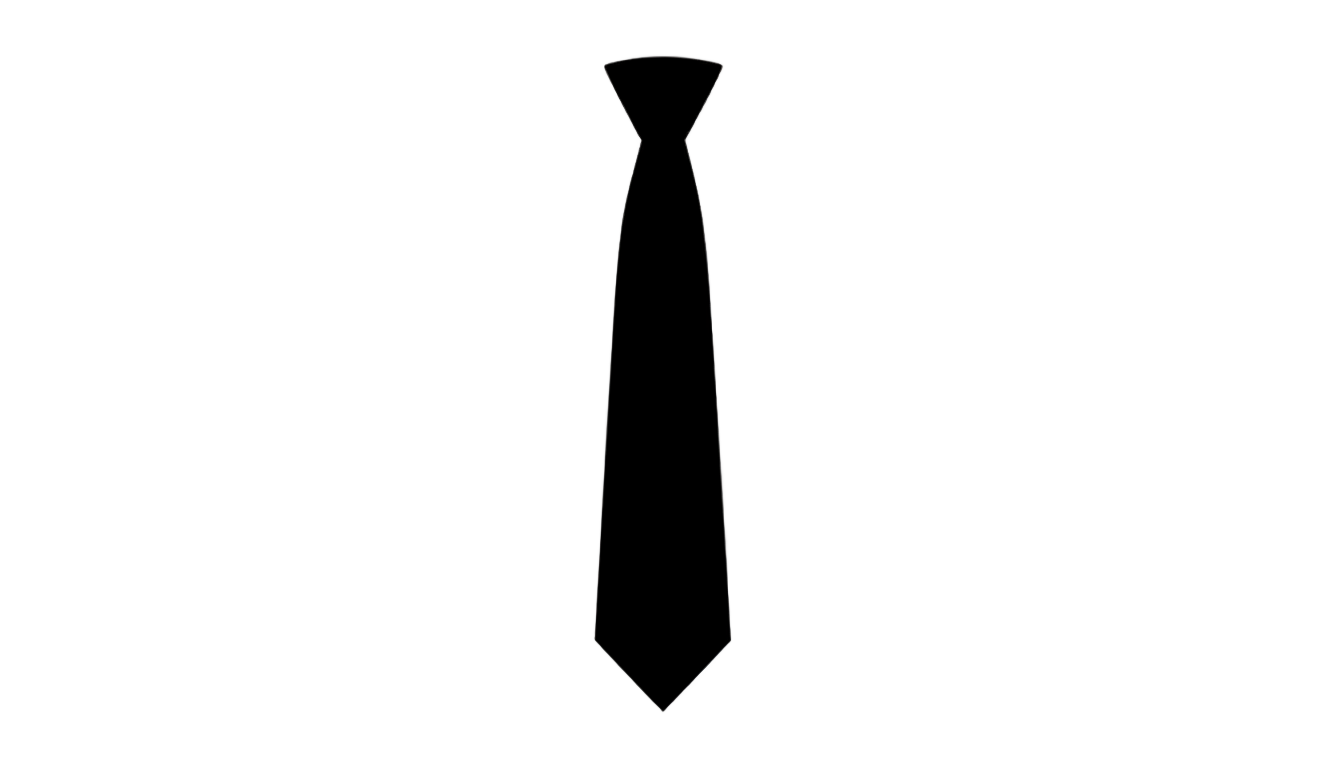 tie silhouette png PNG transparent background