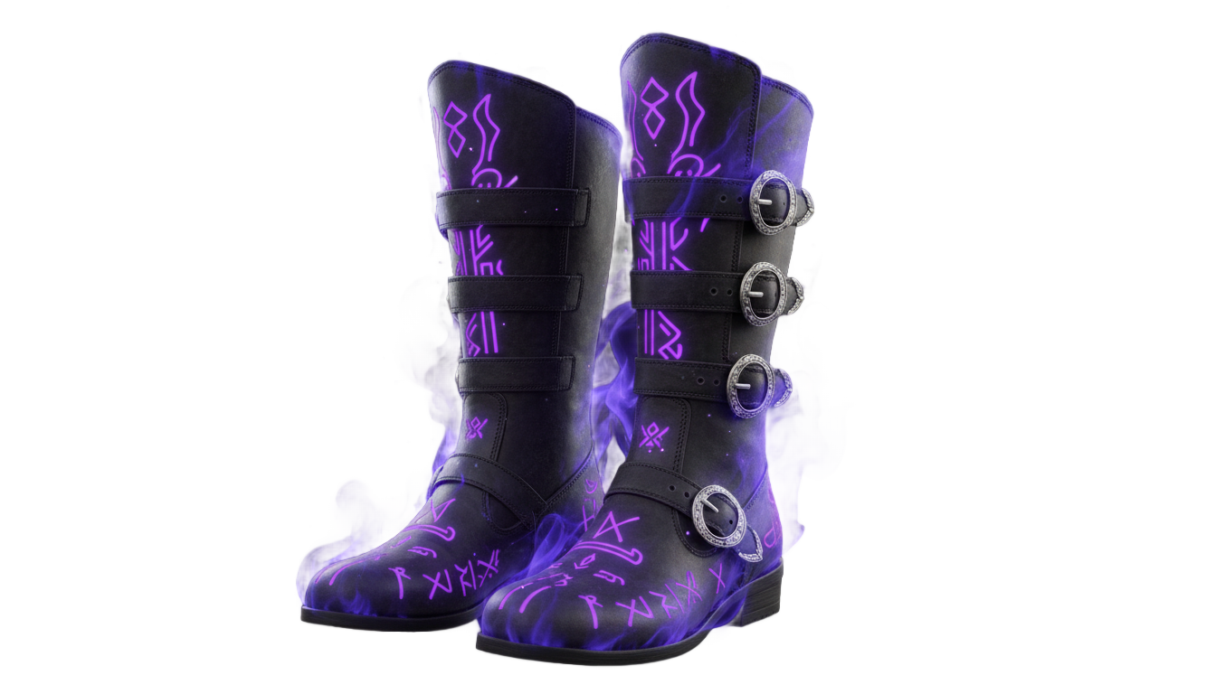 arcane boots png PNG transparent background