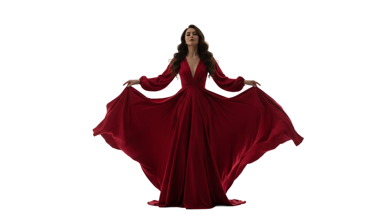 woman in red dress png PNG transparent background