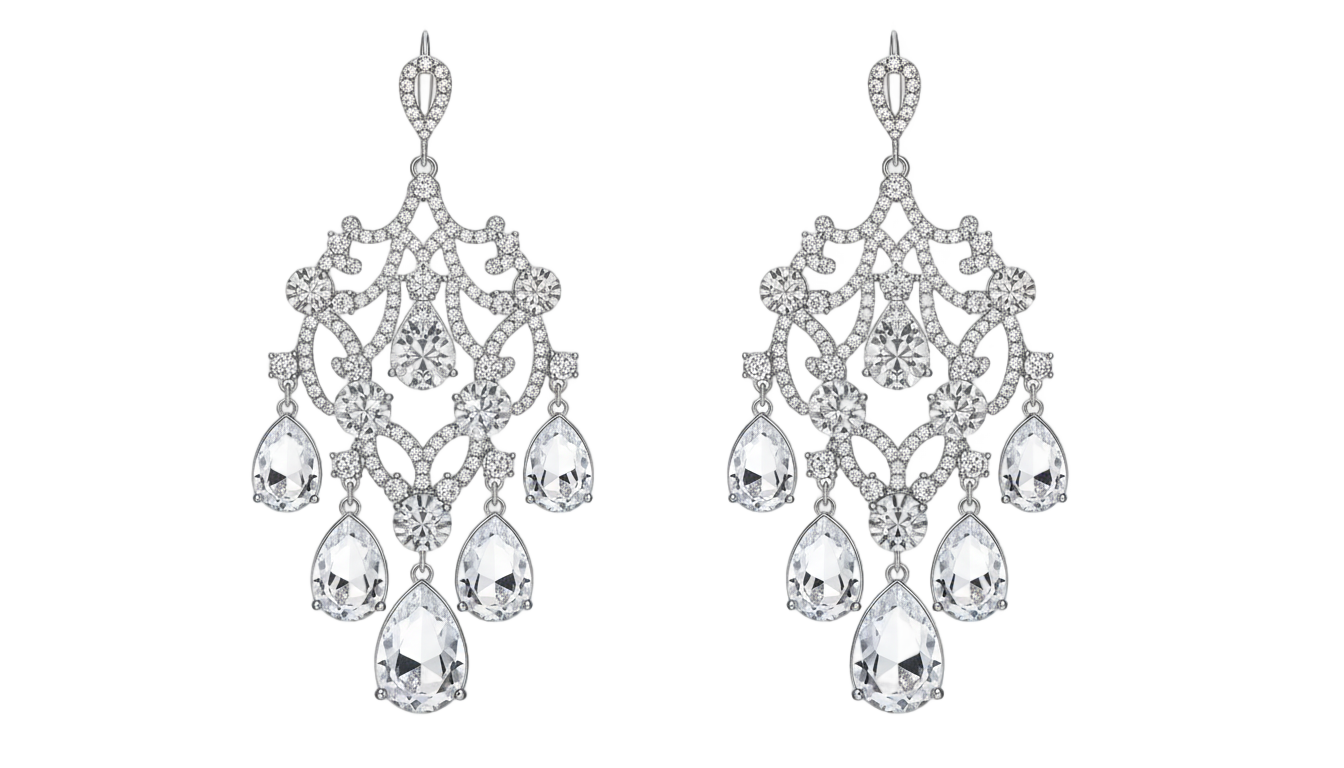 fancy earrings png PNG transparent background
