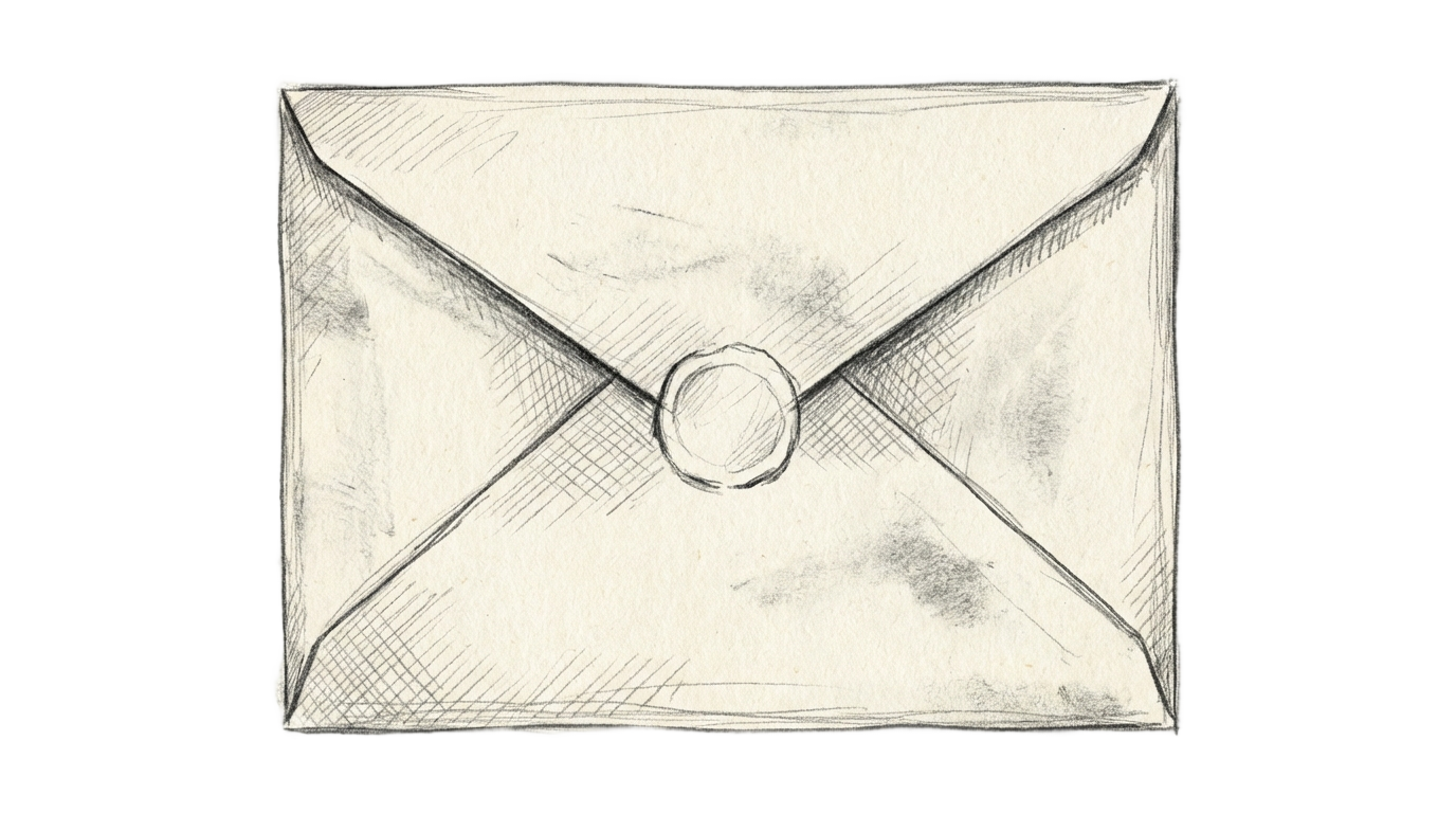 envelope sketch png PNG transparent background