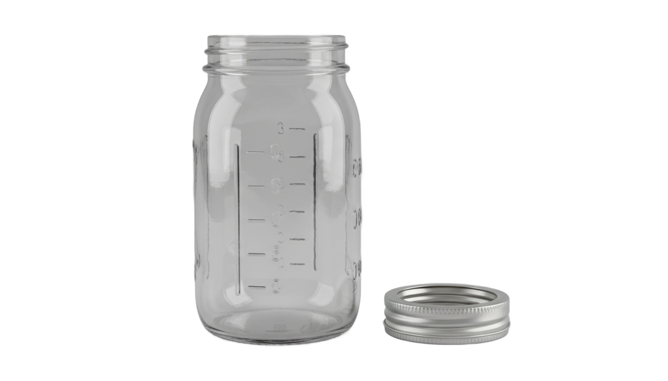 empty glass jar png PNG transparent background