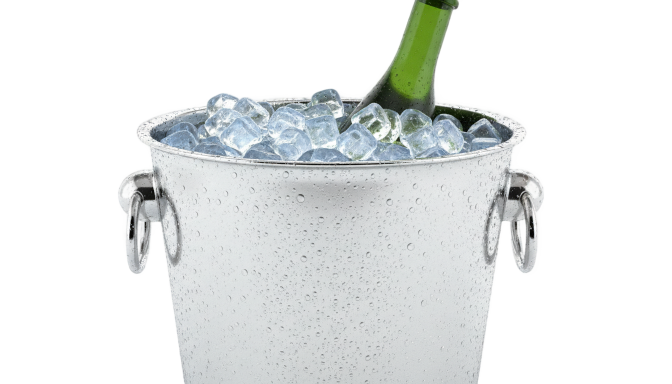 champagne ice bucket png PNG transparent background
