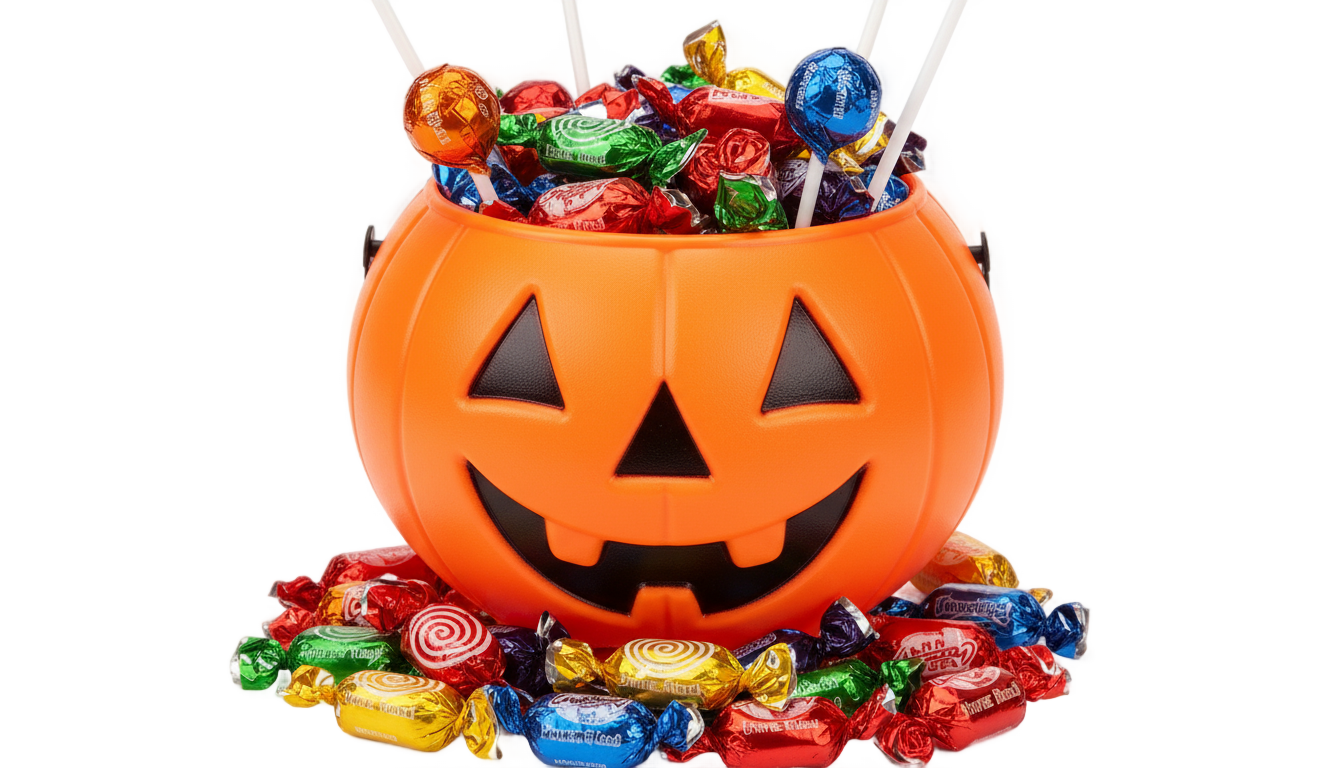 halloween candy bowl png PNG transparent background