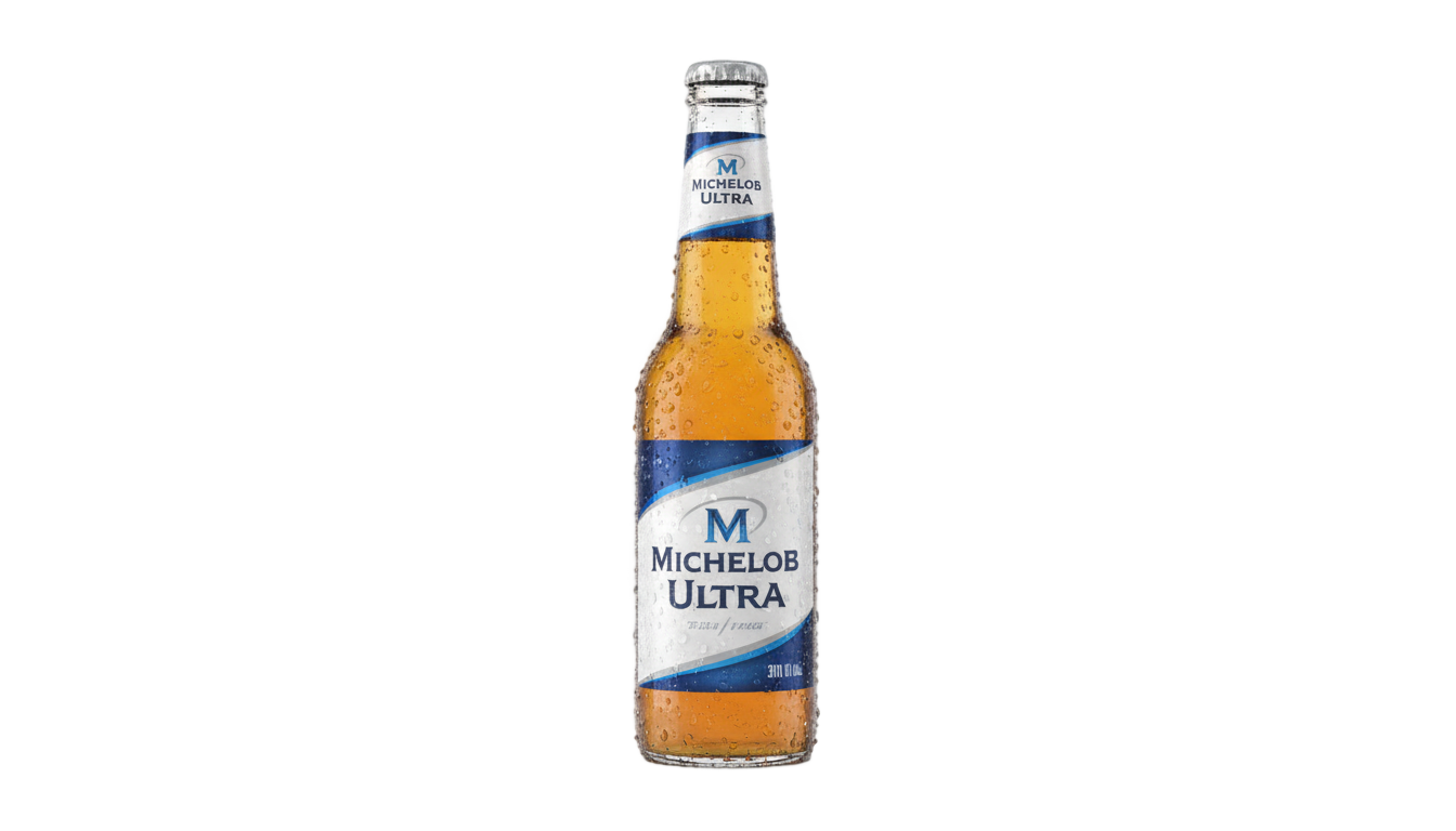 michelob ultra bottle png PNG transparent background
