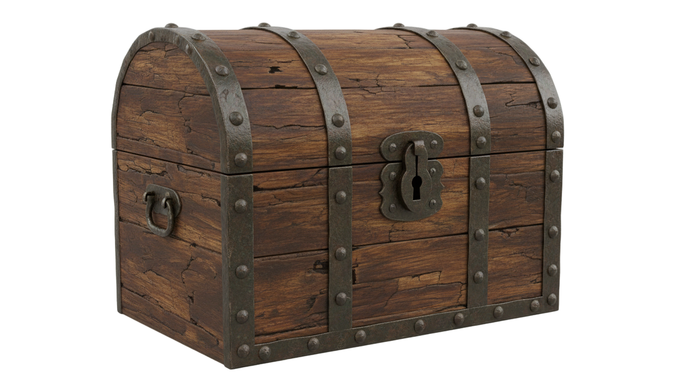 wooden chest png PNG transparent background