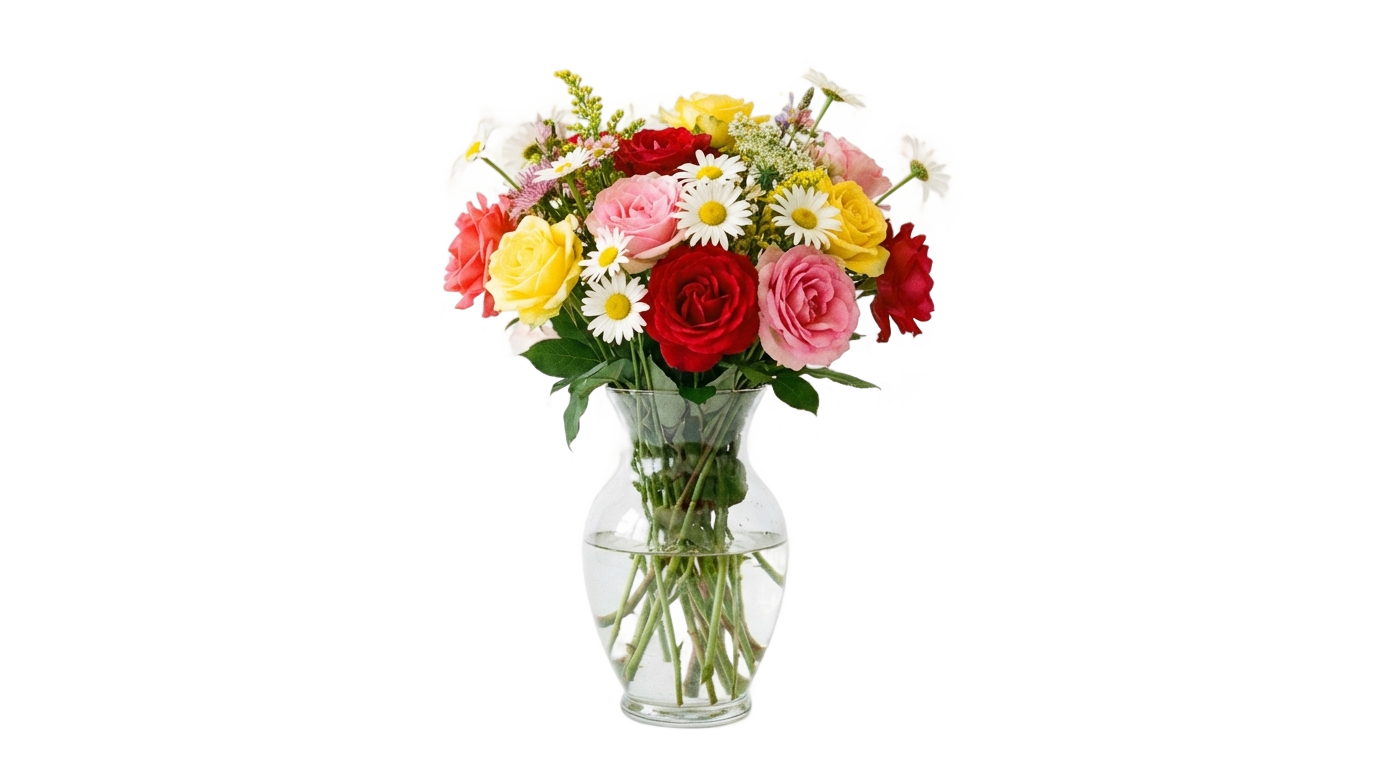 real flower vase png PNG transparent background