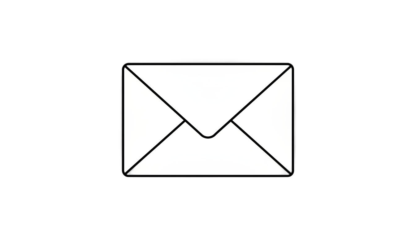 envelope png black and white PNG transparent background