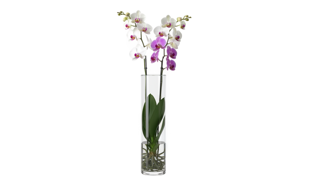 orchid vase png PNG transparent background