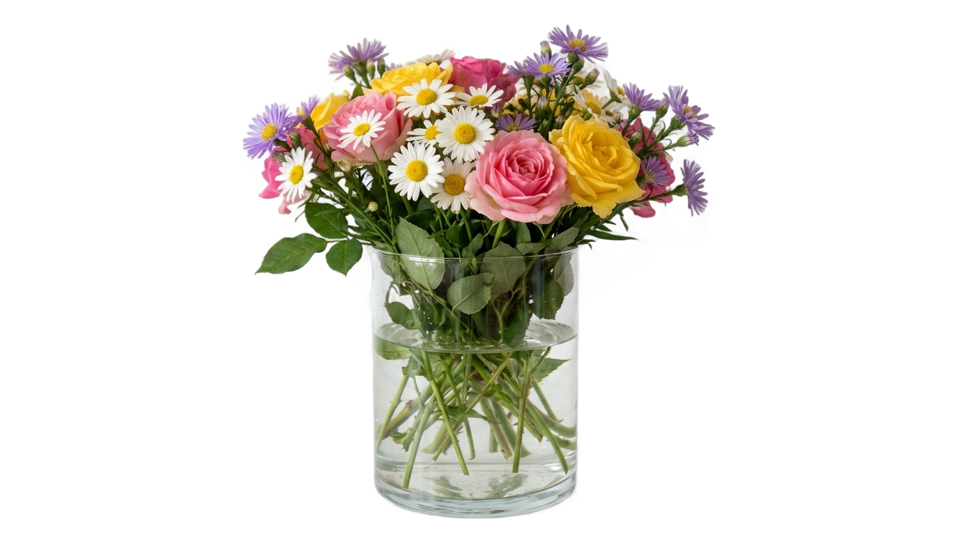 real flower vase png PNG transparent background