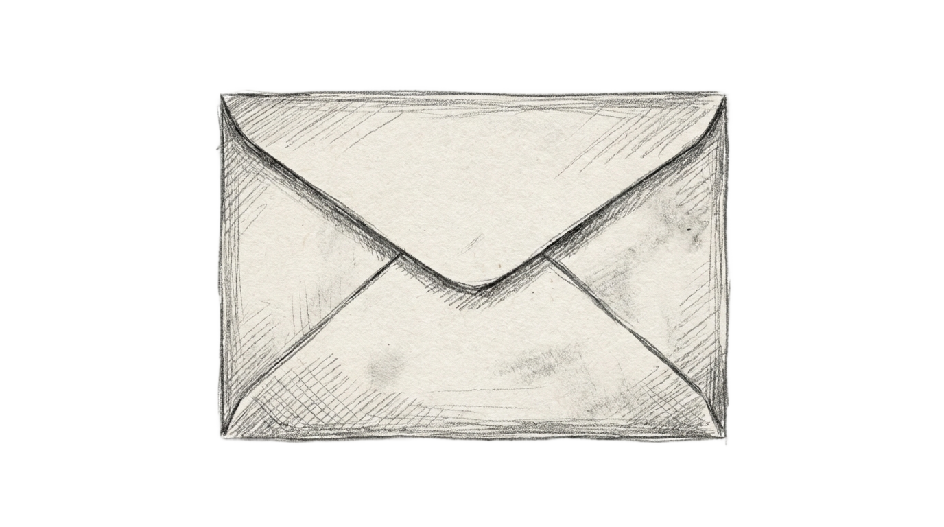 envelope sketch png PNG transparent background