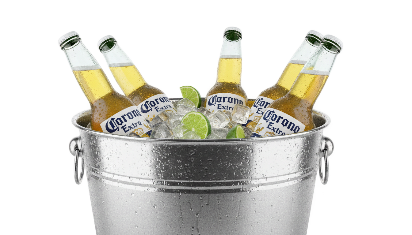 corona beer bucket png PNG transparent background