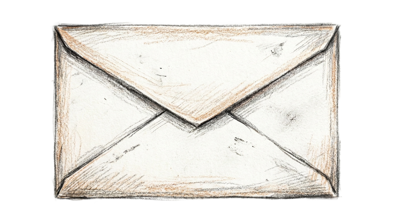envelope sketch png PNG transparent background